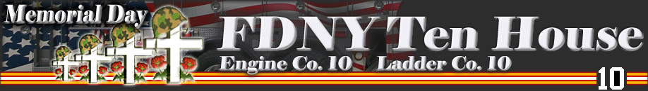 FDNY Ten House, Engine 10 and Ladder 10 FDNY Ten House Top Banner